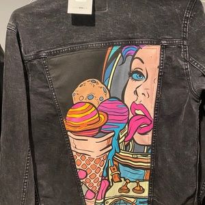Black jean jacket